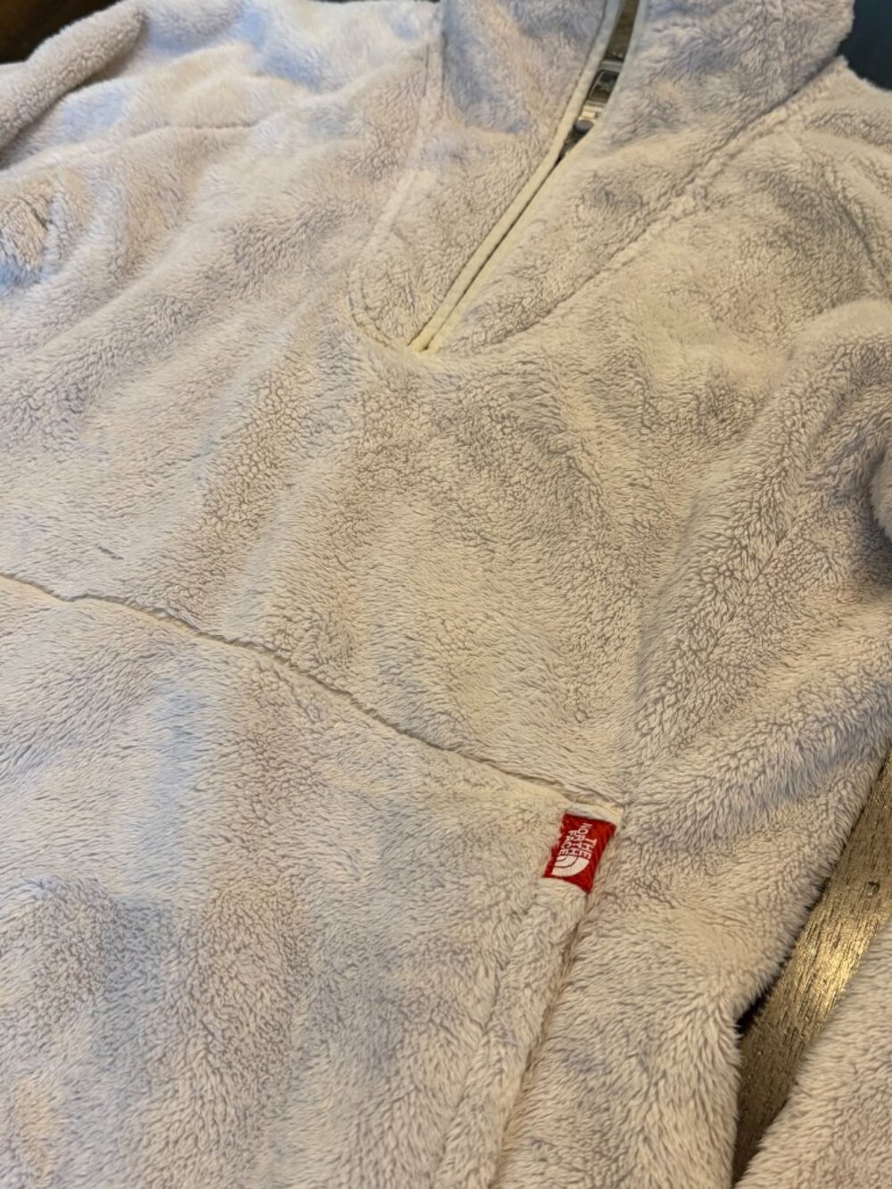 The North Face Womens Osito Quarter Zip Fleece Pullover Jacket White Small - Picture 4 of 11